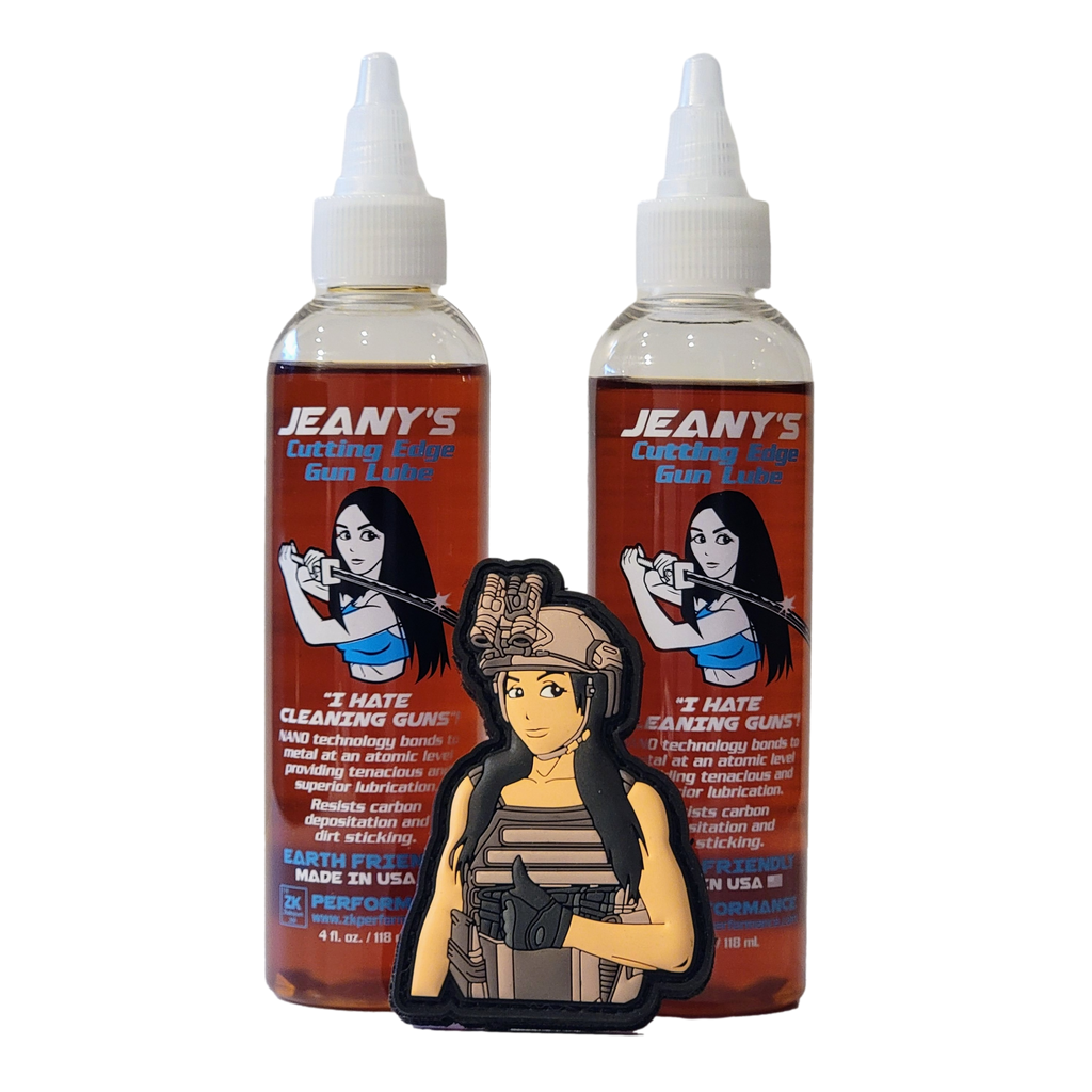 Jeany's Cutting Edge Gun Lube Bundle (2) + Free Patch